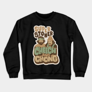 Blazing Laughter - Unleash the Hilarious Adventures of Cheech and Chong Crewneck Sweatshirt